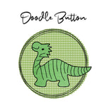 Stickdatei Doodle Button Dino - Rahmen ab 10 cm x 10 cm, Applikation, Dinosaurier, Button, sticken - Sewando
