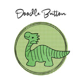 Stickdatei Doodle Button Dino - Rahmen ab 10 cm x 10 cm, Applikation, Dinosaurier, Button, sticken - Sewando