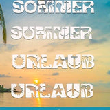 Plotterdatei Sommer Summer und Urlaub Shadow inkl. Trash und Splash SVG und DXF - Sewando