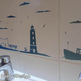 Strand und Meer - MULTIPLOTT Komplett Set, vom Tee-Licht bis Wand-Tattoo alles in einem Paket SVG und DXF PLOTT - Sewando