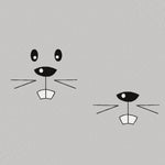 Stickdatei Gesicht Hamster - zwei Varianten, drei Größen, Rahmen ab 10 cm x 10 cm, Stickmuster, Mund, Augen, Nase, Zähne - Sewando
