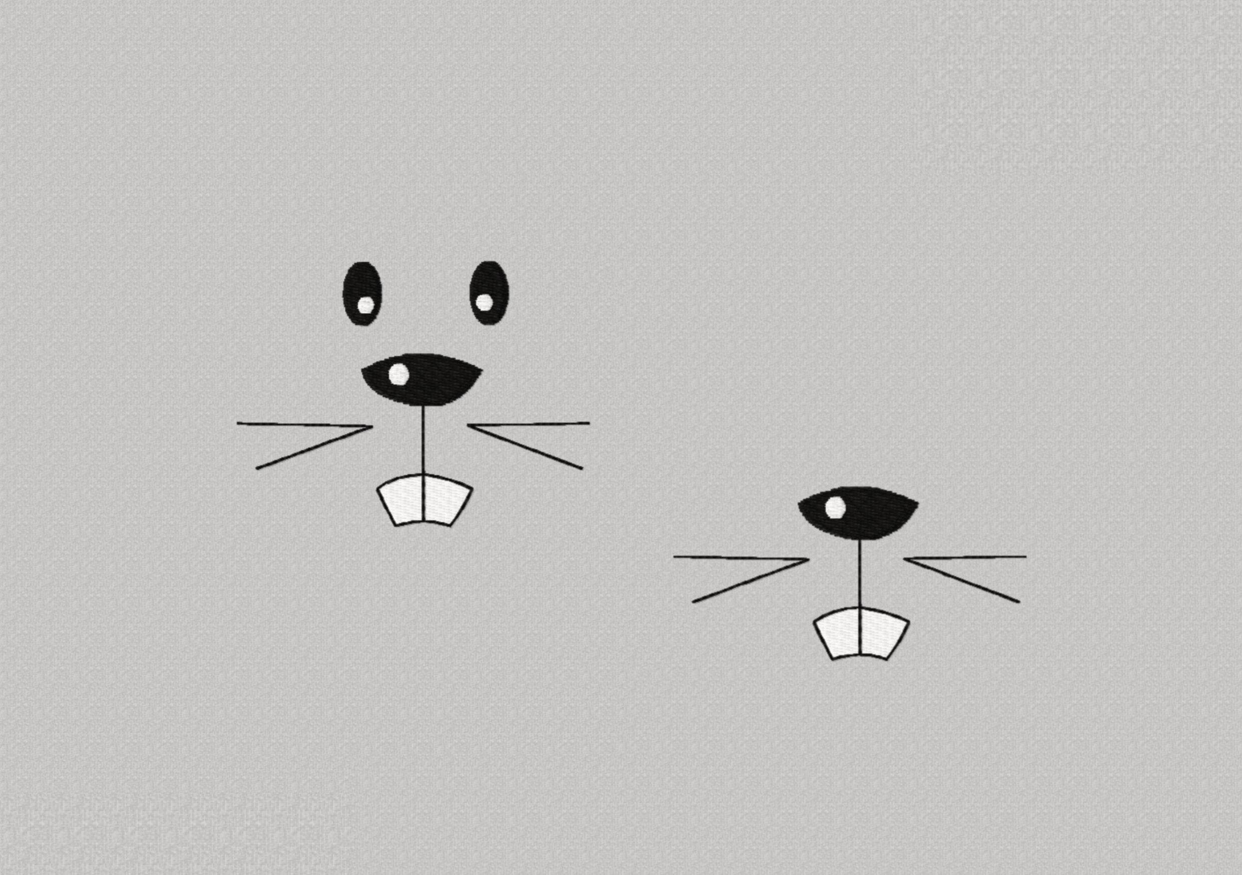 Stickdatei Gesicht Hamster - zwei Varianten, drei Größen, Rahmen ab 10 cm x 10 cm, Stickmuster, Mund, Augen, Nase, Zähne - Sewando