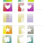 12 FARBEN - SYMBOLE - 12 Farben mit nur 2 Folien Plotterdatei - Sewando