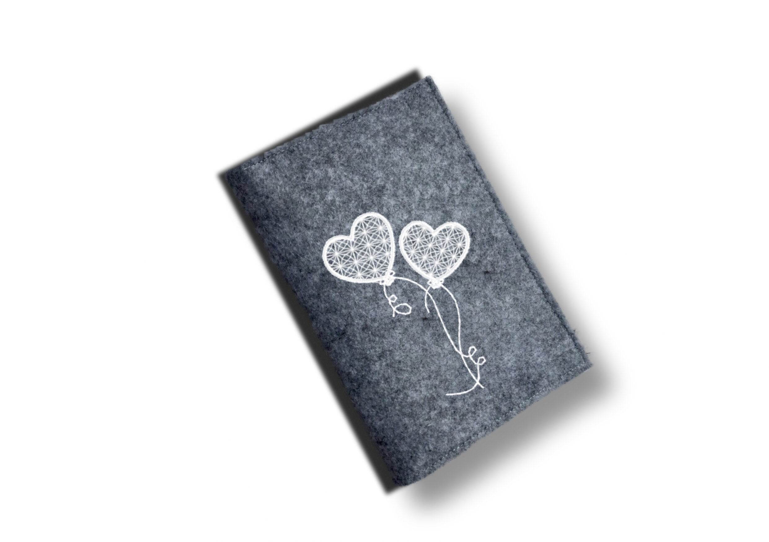 Stickdatei Herz Luftballon - zwei Varianten, Rahmen ab 10 cm x 10 cm, Herz, Spitze - Sewando