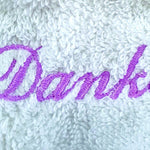 Stickdatei Schriftzug Danke, drei Größen, Rahmen ab 10 cm x 10 cm - Sewando