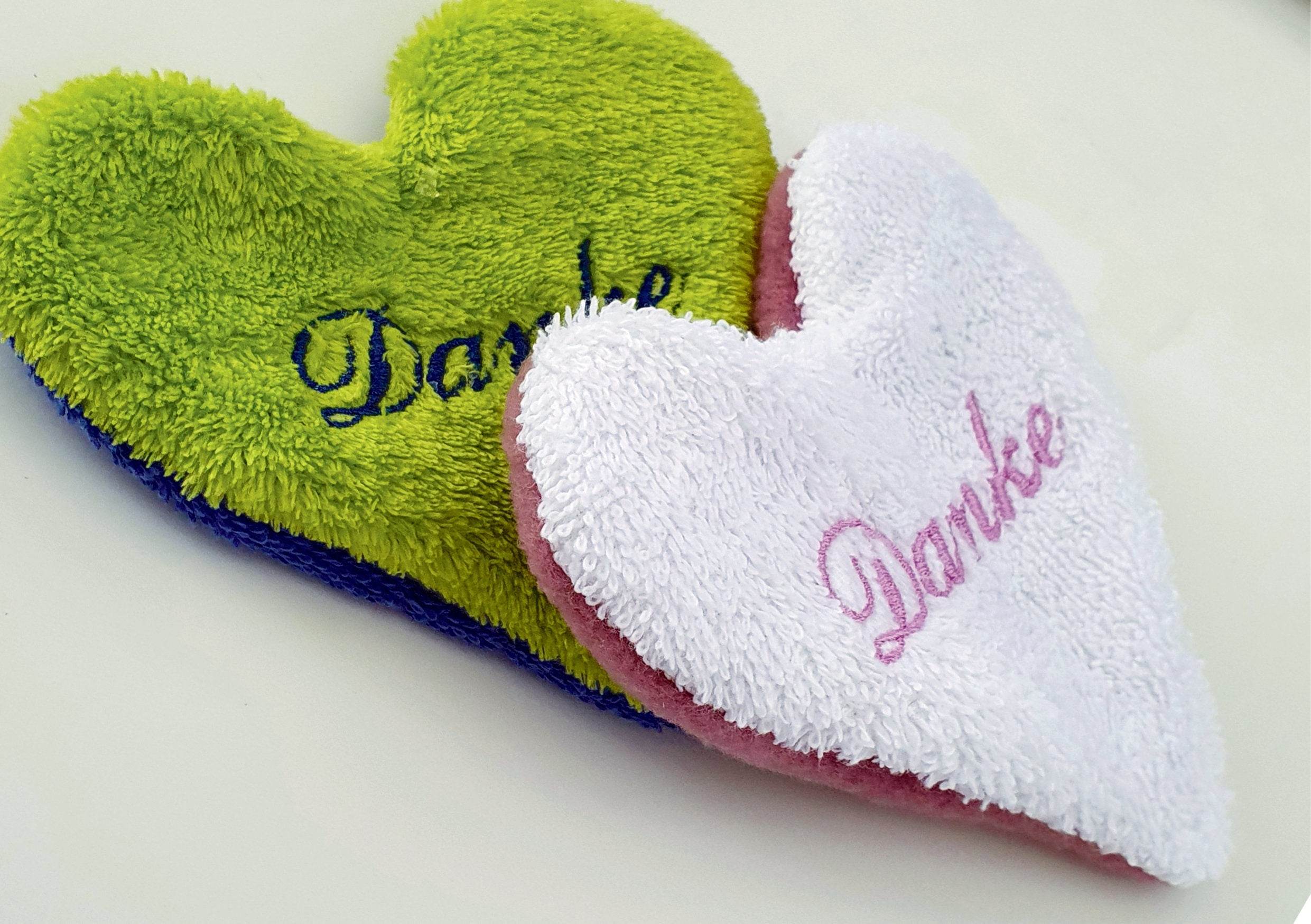 Stickdatei Herz ITH Danke - Rahmen 13 cm x 18 cm, Danke, Herz - Sewando