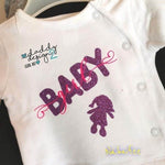 Baby Shadow Deko zur Geburt / Taufe, Plotter und Laser-Datei als SVG und DXF - Sewando