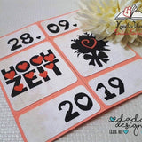 Plotterdatei Hochzeit die Große D2D Hochzeit Set Inkl Shadow - Sewando