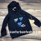 Familien Herzen - KOMPLETT SET, Plotter und Laser-Datei als SVG und DXF - Sewando