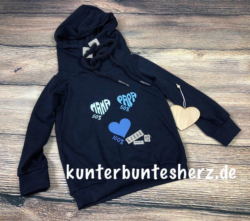 Familien Herzen - KOMPLETT SET, Plotter und Laser-Datei als SVG und DXF - Sewando