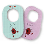 Stickdatei Latz Lätzchen Marienkäfer Applikation ITH ab 16x26, Baby - Sewando