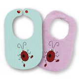 Stickdatei Latz Lätzchen Marienkäfer Applikation ITH ab 16x26, Baby - Sewando
