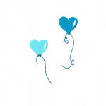Stickdatei Herz Luftballon - zwei Varianten, Rahmen ab 10 cm x 10 cm, Herz, Spitze - Sewando