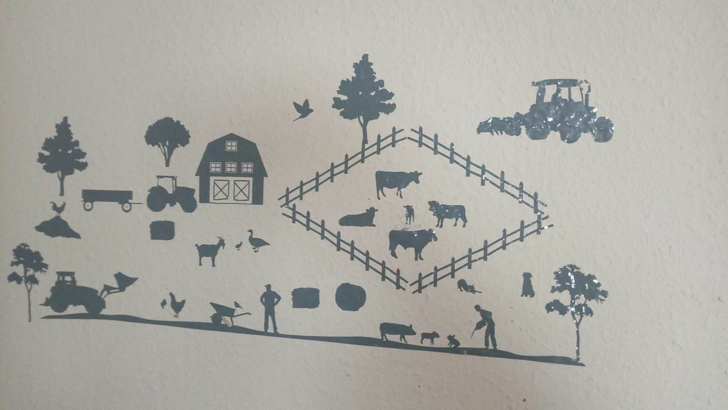 Bauernhof Garten Wiese Weide MEGA MULTIPLOTT KOMPLETTSET Maschinen Tiere und Landschaft, Plotter- Laser-Datei als SVG und DXF - Sewando