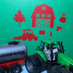 Bauernhof Garten Wiese Weide MEGA MULTIPLOTT KOMPLETTSET Maschinen Tiere und Landschaft, Plotter- Laser-Datei als SVG und DXF - Sewando