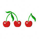 Stickdatei Kirschen - zwei Varianten, Rahmen ab 10 cm x 10 cm, Kirsche, Frucht - Sewando
