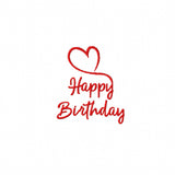 Stickdatei Schriftzug Happy Birthday, Glückwunsch, Geburtstag - Sewando