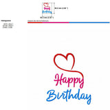 Stickdatei Schriftzug Happy Birthday, Glückwunsch, Geburtstag - Sewando