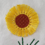 Stickdatei Fransenblume - Rahmen ab 10 cm x 10 cm, Blume, Sonnenblume, Fransen - Sewando
