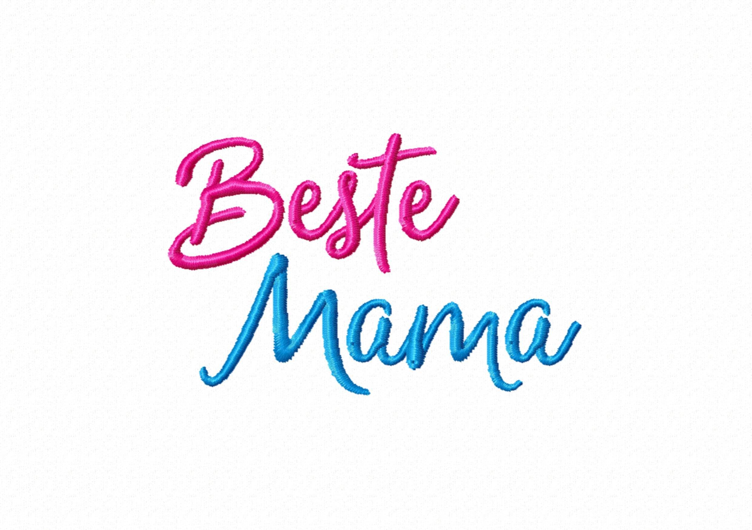 Stickdatei Schrift Familie, Rahmen ab 10 cm x 10 cm, Mama, Papa, Oma, Opa, Schriftzug, Spruch, Bruder, Schwester - Sewando