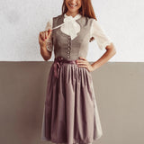 Dirndl DONNA mit angeschnittenem Tropfenausschnitt, Gr. 32-50, PDF Schnittmuster