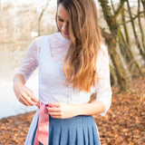 Dirndl mit Herzausschnitt inkl. Dirndlbluse Gr. 32-50 in 2 Cup Größen, Dirndl BELLA, PDF Schnittmuster
