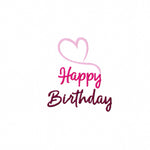 Stickdatei Schriftzug Happy Birthday, Glückwunsch, Geburtstag - Sewando
