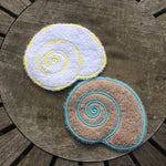 Abschminkpad Schneckenhaus Stickdatei ITH 10x10 cm Waschpad Muschel Meer Strand maritim Sommer Garten - Sewando