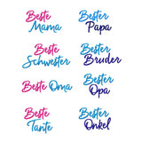 Stickdatei Schrift Familie, Rahmen ab 10 cm x 10 cm, Mama, Papa, Oma, Opa, Schriftzug, Spruch, Bruder, Schwester - Sewando