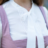 Dirndlbluse mit Stehkragen und Schluppe, Elegante, Gr. 32-50, PDF Schnittmuster