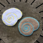 Abschminkpad Schneckenhaus Stickdatei ITH 10x10 cm Waschpad Muschel Meer Strand maritim Sommer Garten - Sewando