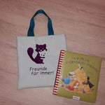 Schatten-Stickdatei - Waschbaer-Fuchs-Katzen - 10x10 18x13, - Sewando