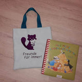 Schatten-Stickdatei - Waschbaer-Fuchs-Katzen - 10x10 18x13, - Sewando