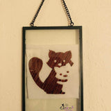 Schatten-Stickdatei - Waschbaer-Fuchs-Katzen - 10x10 18x13, - Sewando