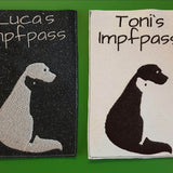 Schatten-Illusions-Stickdatei - Hunde Liebe 1 - 10x10 18x13, Stickdatei - Sewando