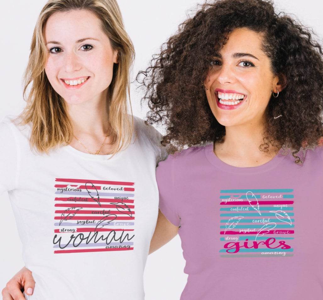 WOMAN und GIRLS WORLDP Set Plotterdatei, Laserdatei - dein Style dein Leben - Sewando