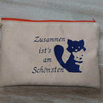 Schatten-Stickdatei - Waschbaer-Fuchs-Katzen - 10x10 18x13, - Sewando