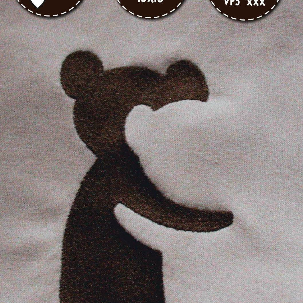Schatten-Illusions-Stickdatei - TEDDYs - 10x10 18x13, Stickdatei - Sewando