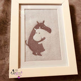 Schatten-Illusions-Stick - HIPPOS / NILPFERDE - 10x10 18x13, Stickdatei - Sewando