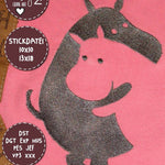 Schatten-Illusions-Stick - HIPPOS / NILPFERDE - 10x10 18x13, Stickdatei - Sewando