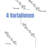 Plotterdatei Diversity - Vielfalt 1 Linien-Gesichter ART BY ANNA K. SVG und DXF - Sewando