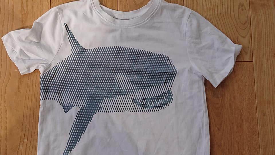 Hai LineArt Achtung bissig Foto Illusionsplott, Plotterdatei, Laserdatei - Sewando