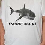 Hai LineArt Achtung bissig Foto Illusionsplott, Plotterdatei, Laserdatei - Sewando