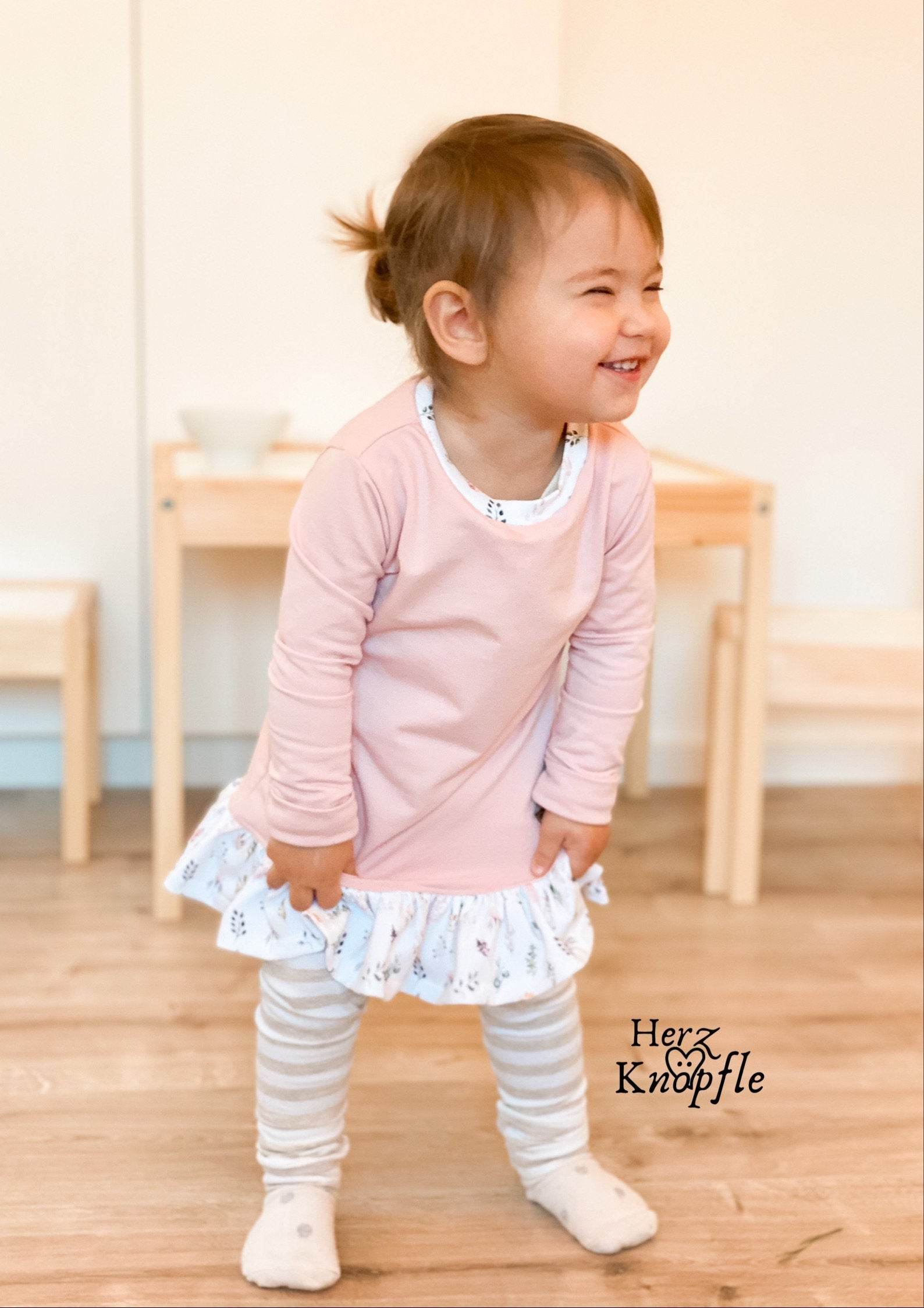 Schnittmuster Pullover /Pullikleid Lilly 2 in 1 für Mädchen Gr. 80-116 - Sewando