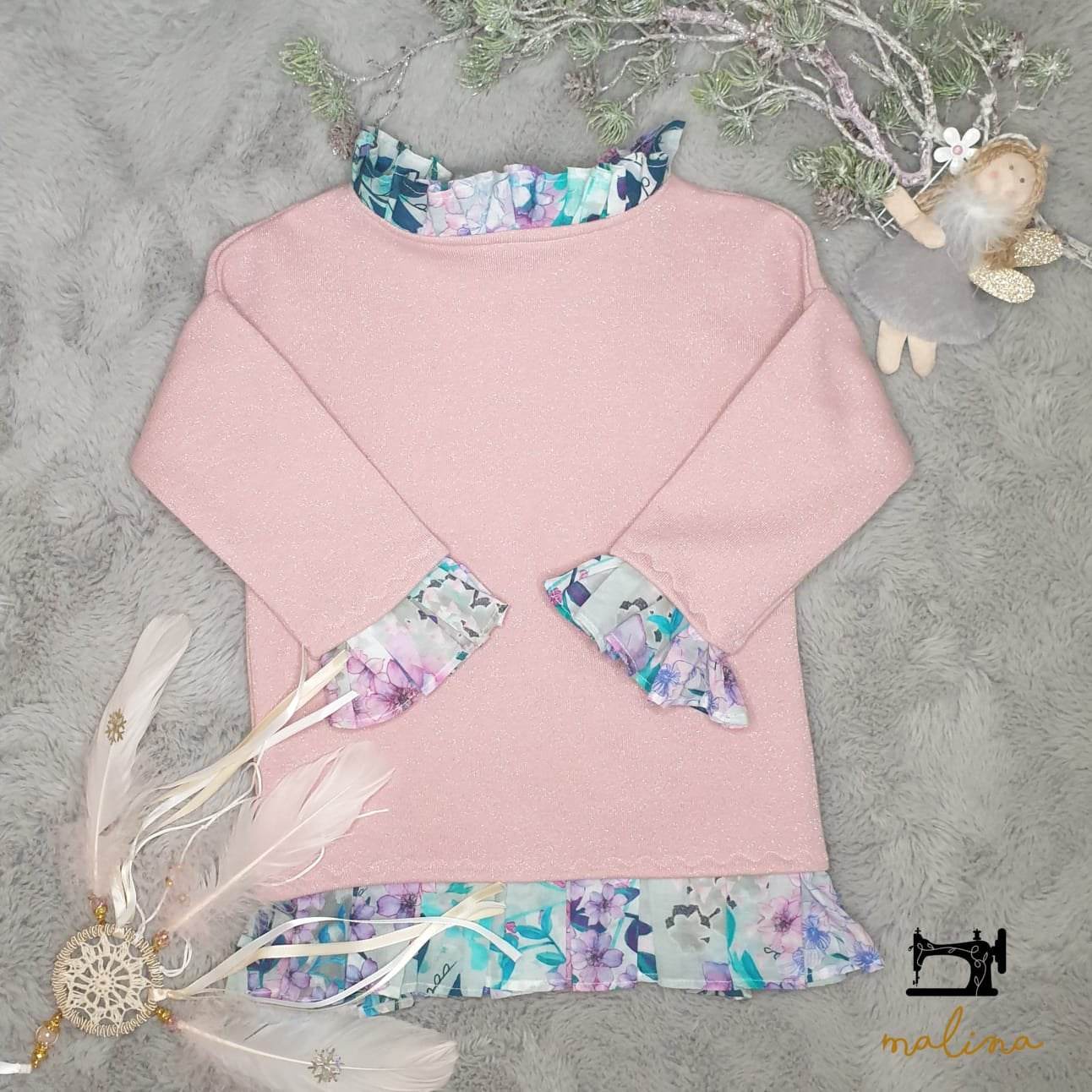 Schnittmuster Pullover /Pullikleid Lilly 2 in 1 für Mädchen Gr. 80-116 - Sewando