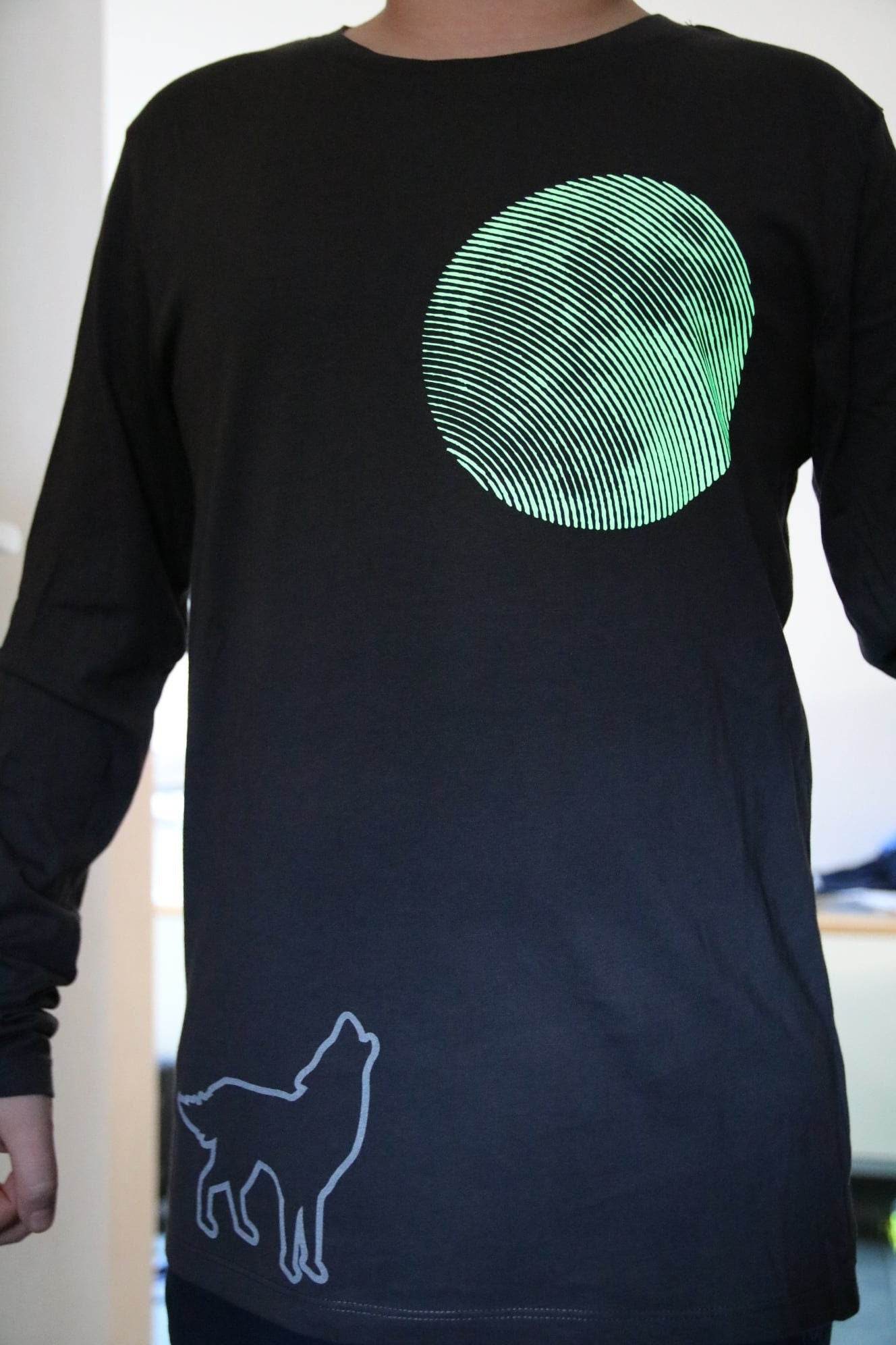 MOND LineART - bis zum Mond und zurück -Wolf, Spruch, Rakete Plotterdatei, Laserdatei - Sewando