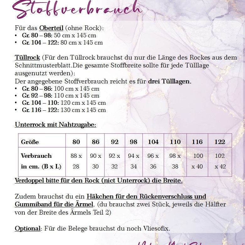 Schnittmuster Kleid Sofie Größen 80-122 - Sewando