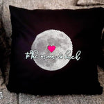 Plotterdatei MOND LineART - bis zum Mond und zurück - inkl Schriftzug und Template - Sewando