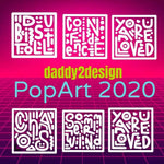 POP Art 2020 SVG und DXF Plotterdatei - Sewando