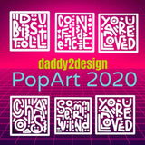 POP Art 2020 SVG und DXF Plotterdatei - Sewando